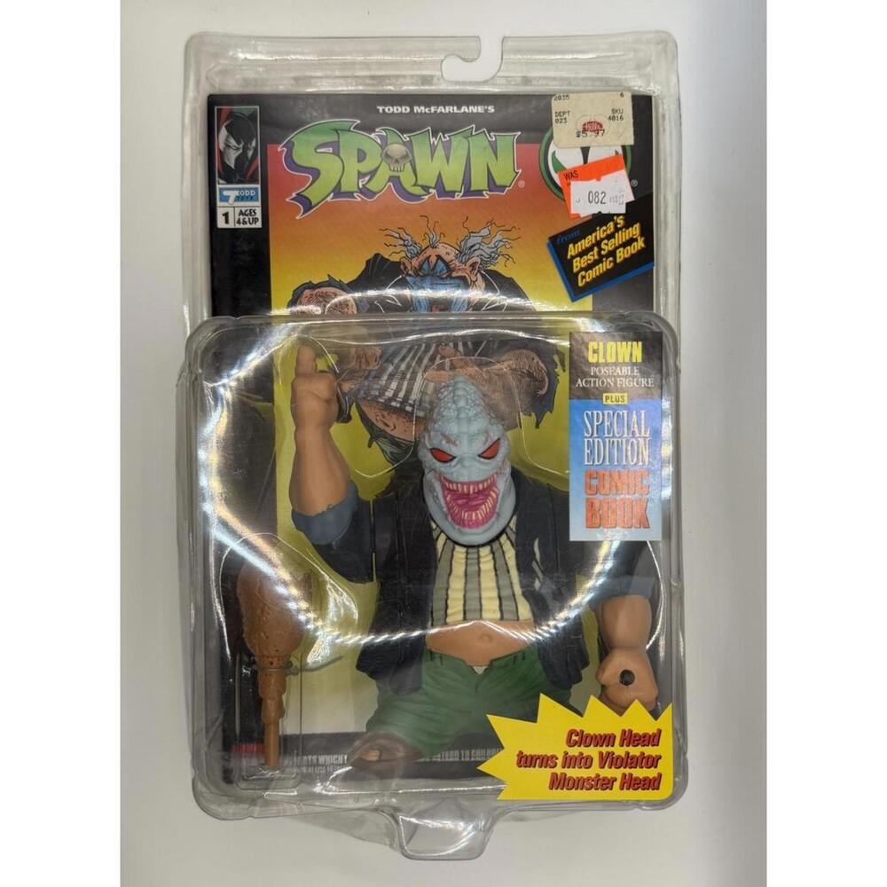 1994 Spawn Series 1 Clown Action Figure Special Edition Comic NEW Todd McFarlane